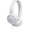 JBL Tune 500 Wired On Ear Headphones With Mic - White