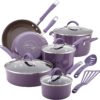 Rachael Ray 12 Piece Cucina Nonstick Cookware - Lavender Purple