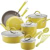 Rachael Ray 12 Piece Cucina Nonstick Cookware - Lemongrass Green