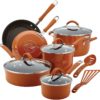 Rachael Ray 12 Piece Cucina Nonstick Cookware - Pumpkin Orange