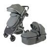 Bassinet Baby Stroller With Mosquito net - Grey